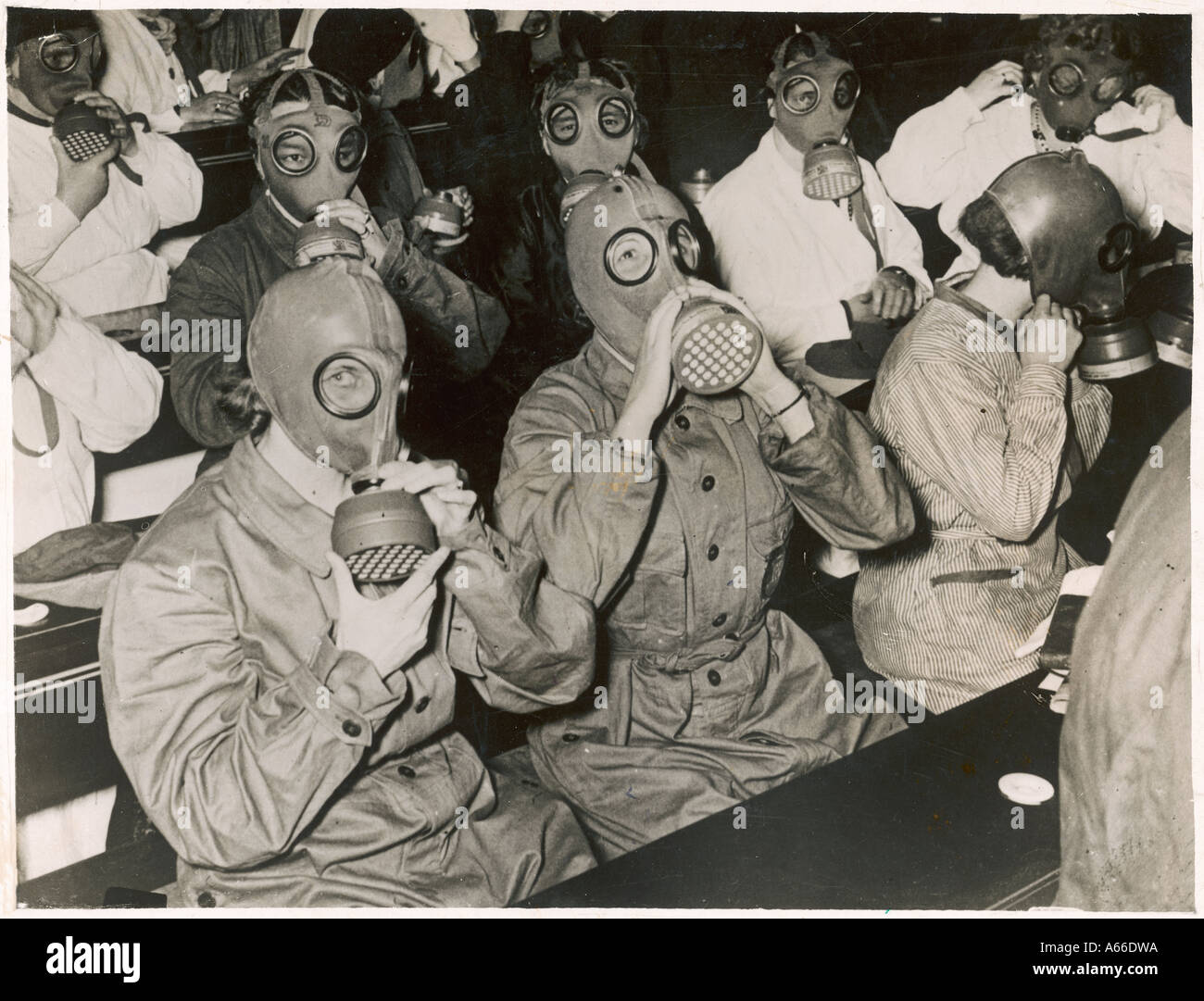 German Gas Masks Stock Photo