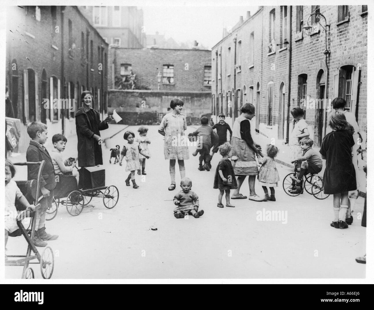Street Kids Circa 1920 Stock Photo