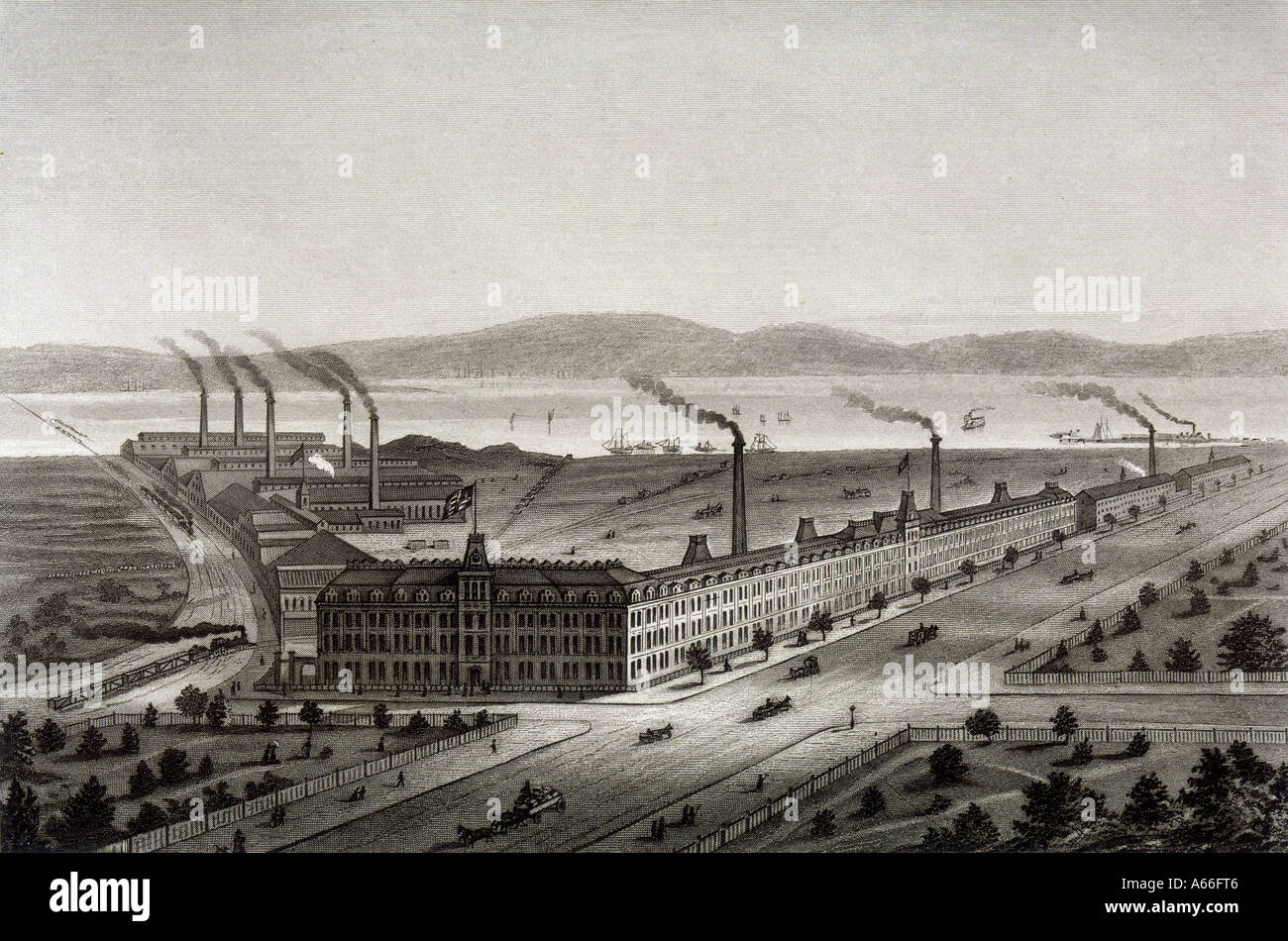 Sewing Machine Factory Stock Photo Alamy