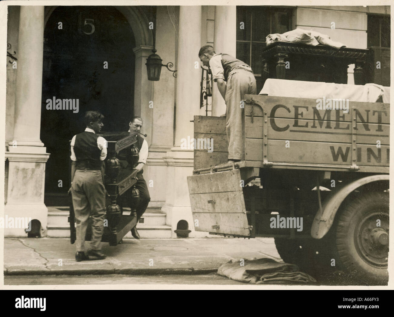 Removal Men 1929 Stock Photo