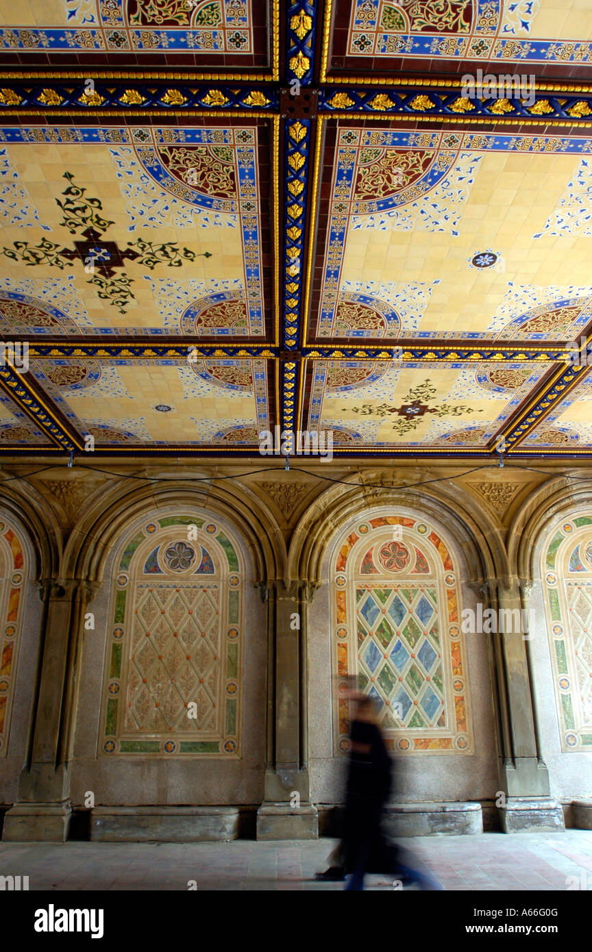 ARCHITECTURAL TILES, GLASS AND ORNAMENTATION IN NEW YORK: The Heart of the  Park: Bethesda Terrace and its suspended Minton Tile ceiling