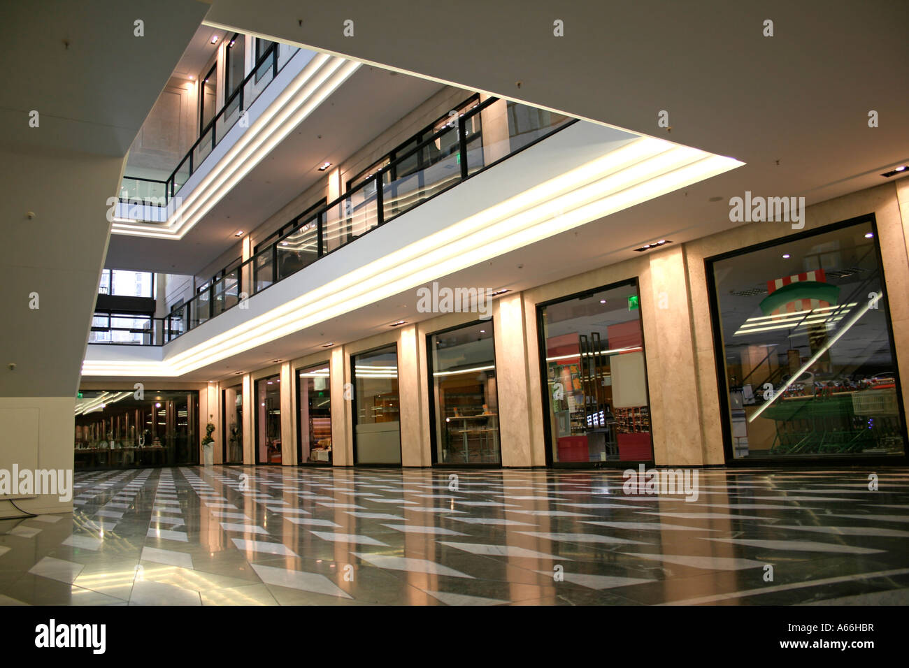 upper class shopping mall Stock Photo