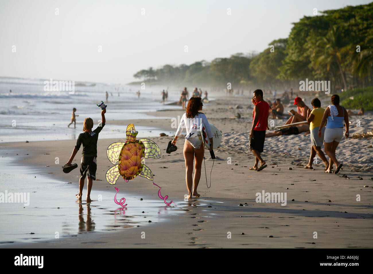 Santa Teresa beach Nicoya peninsula Costa Rica Stock Photo