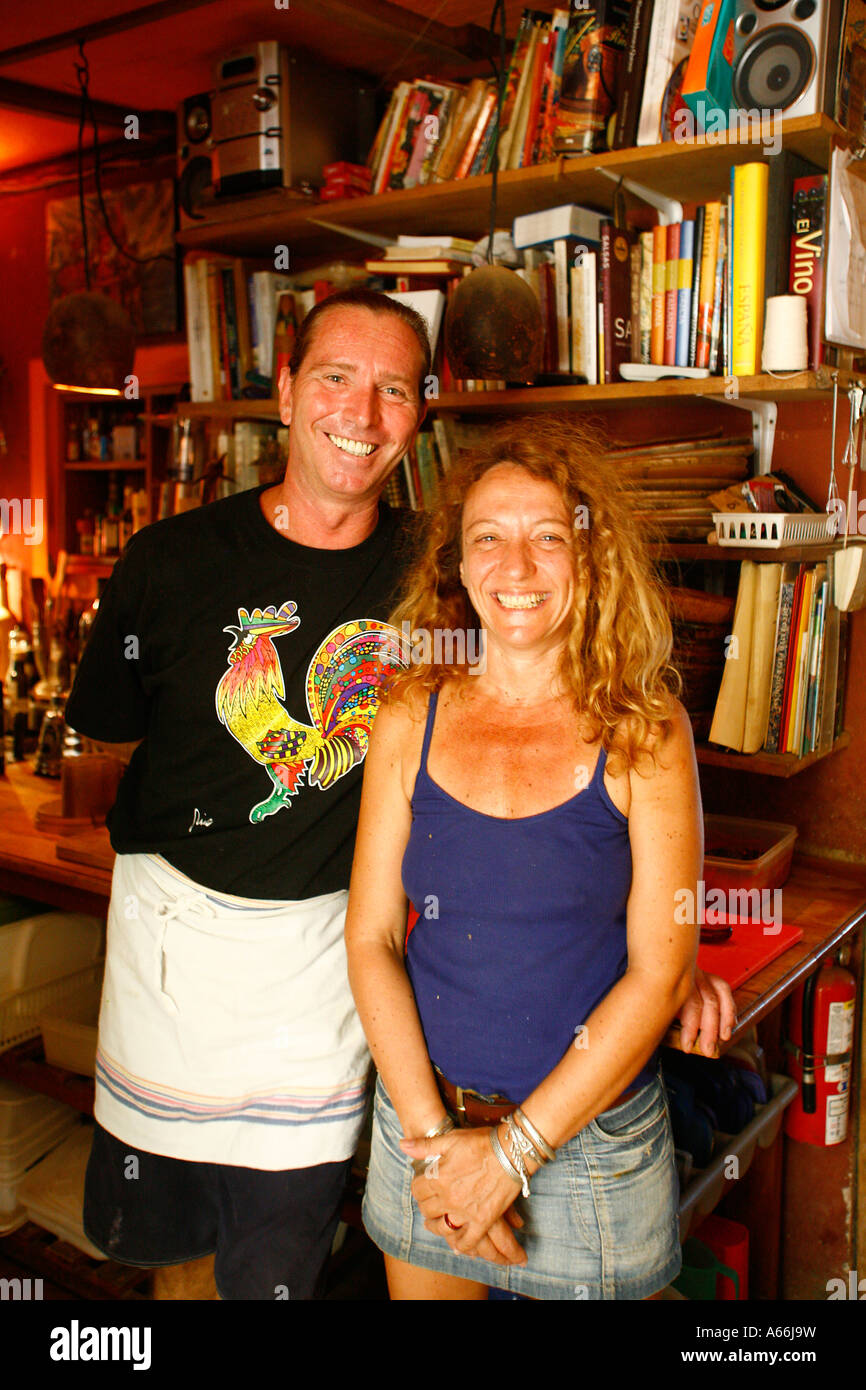 chef Nicola and his wife daniela the owners of Playa De Los Artistas