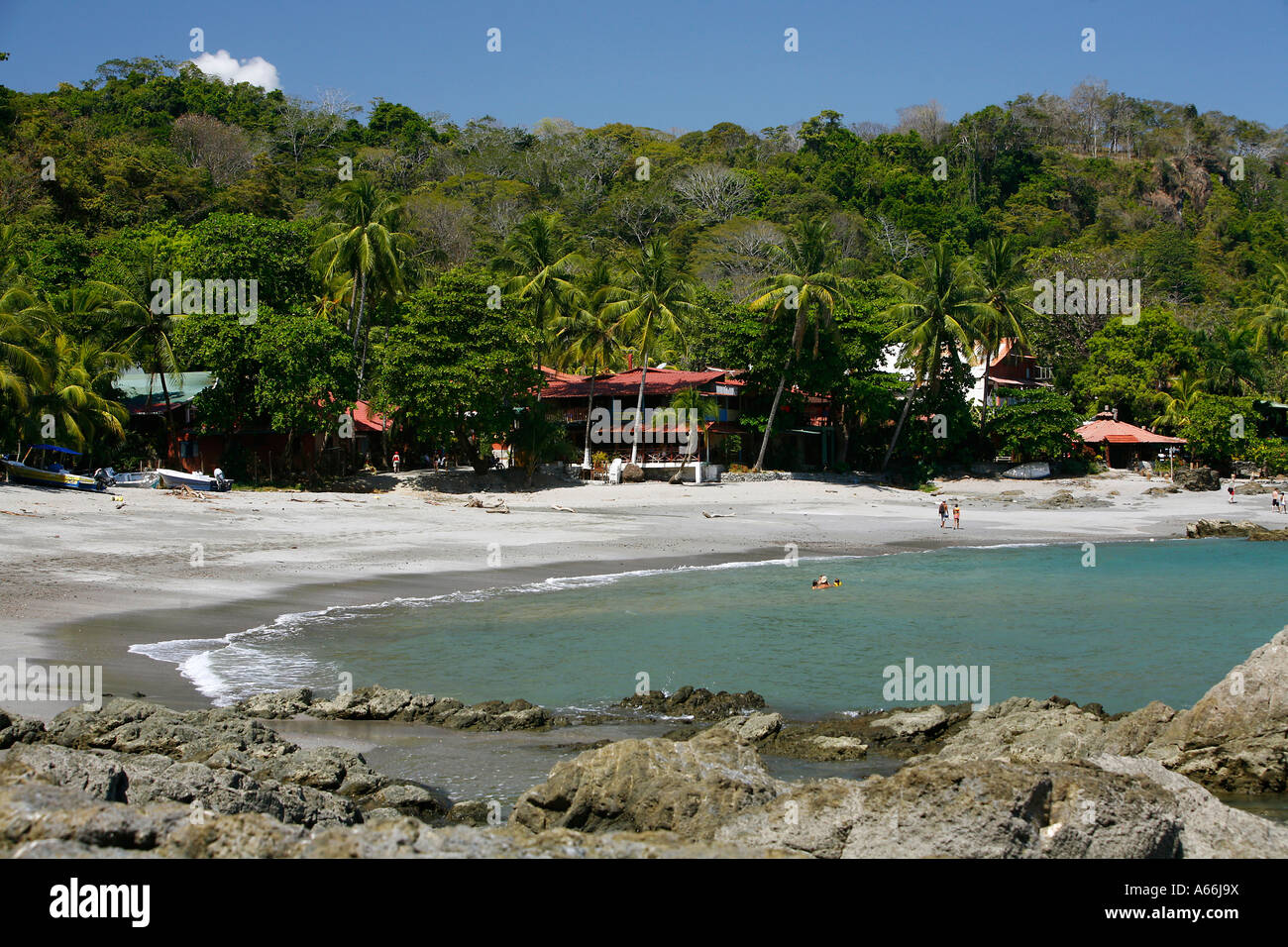 Montezuma beach Nicoya peninsula Costa Rica Stock Photo Alamy