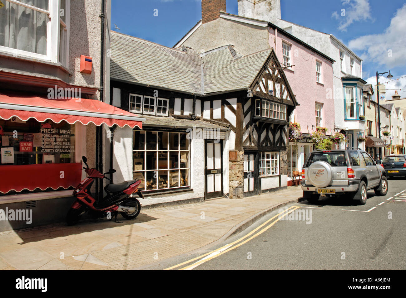A view of Beaumaris town Angelsey Stock Photo Alamy