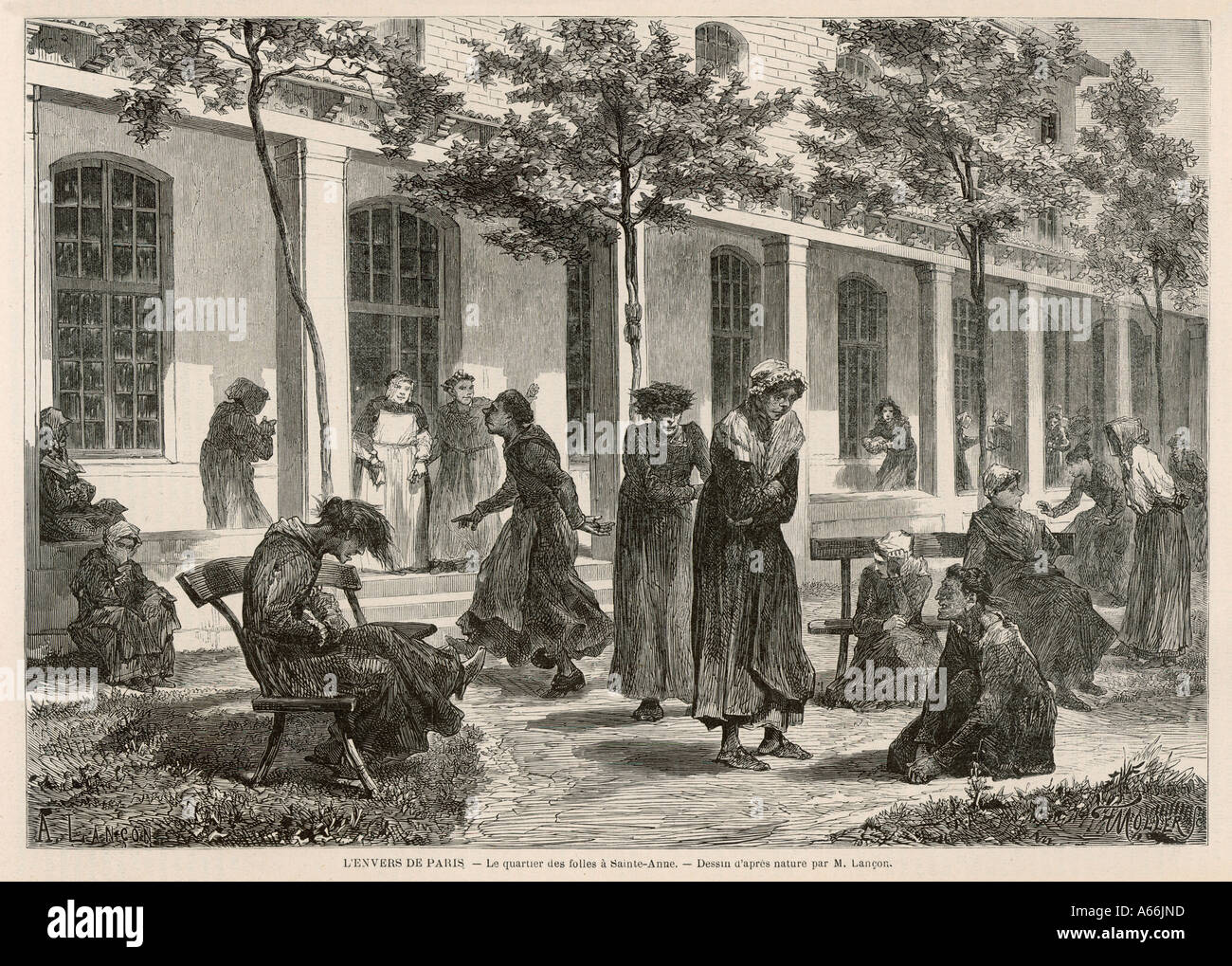 Asylum Of St.anne 1871 Stock Photo