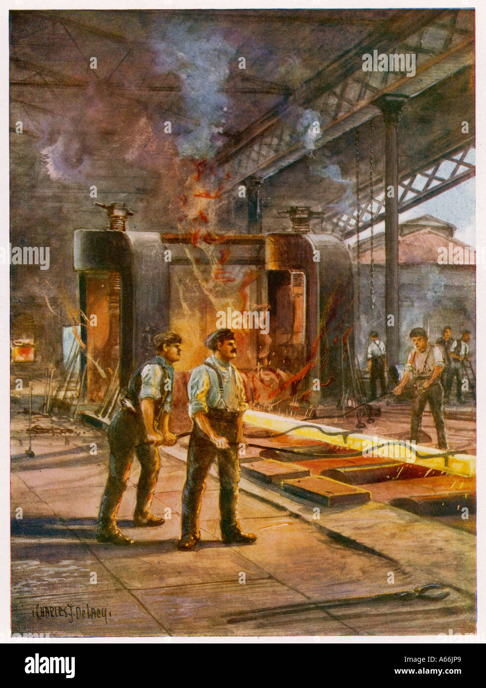 Rolling Steel Stock Photo Alamy