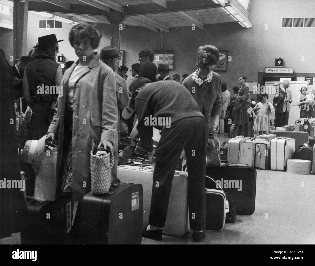 Passing Through Customs Stock Photo