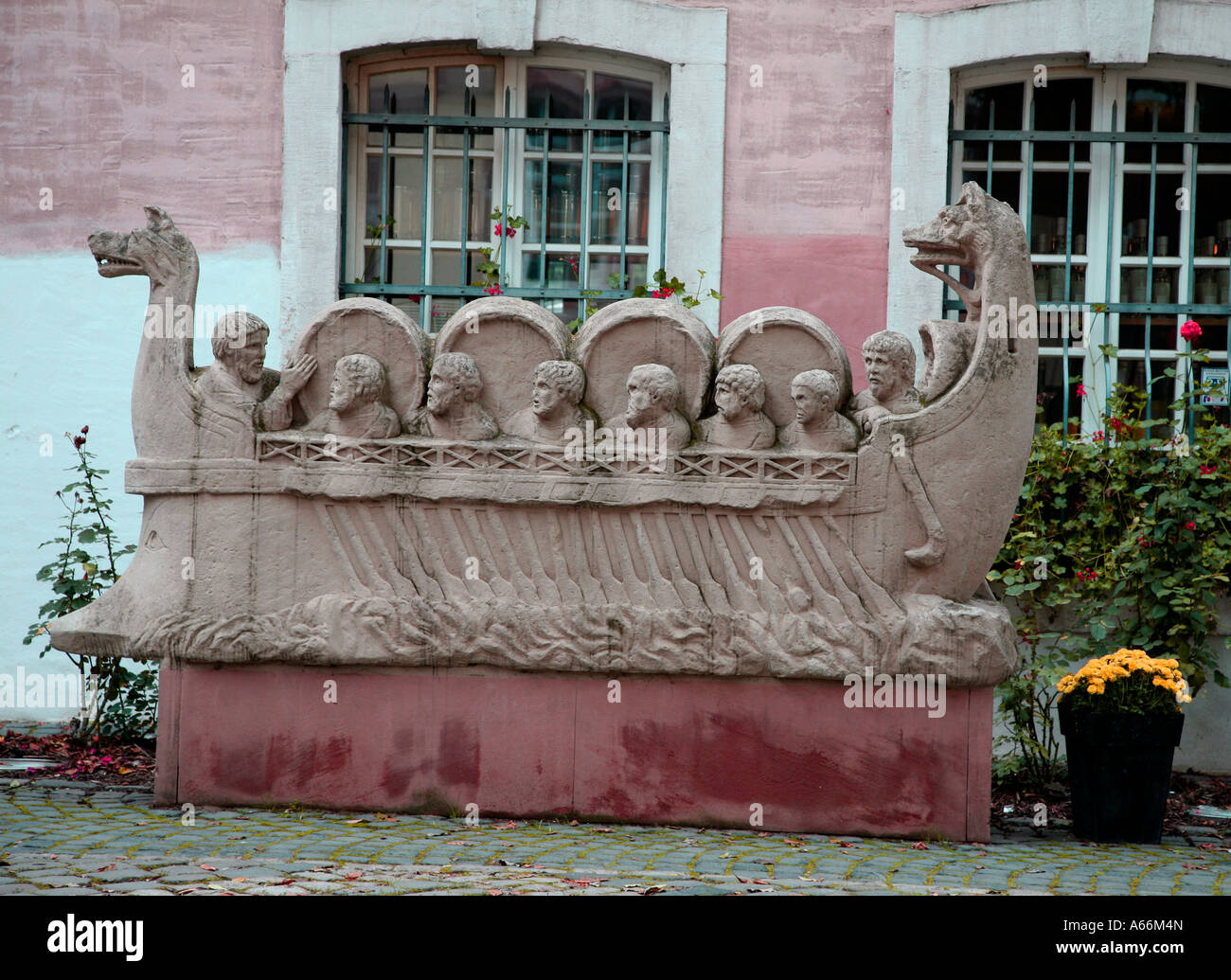Jesus and his 12 Apostles a religious symbol in Trier Germany Stock