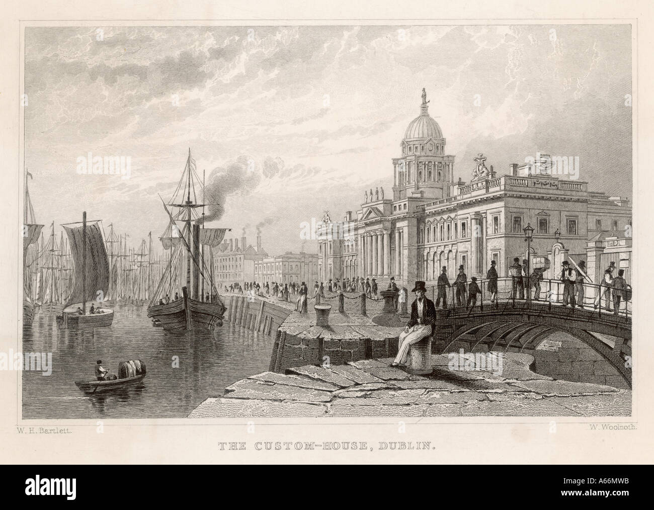 Custom House Dublin 1840 Stock Photo 6559130 Alamy custom-house-dublin-1840-stock-photo-6559130-alamy