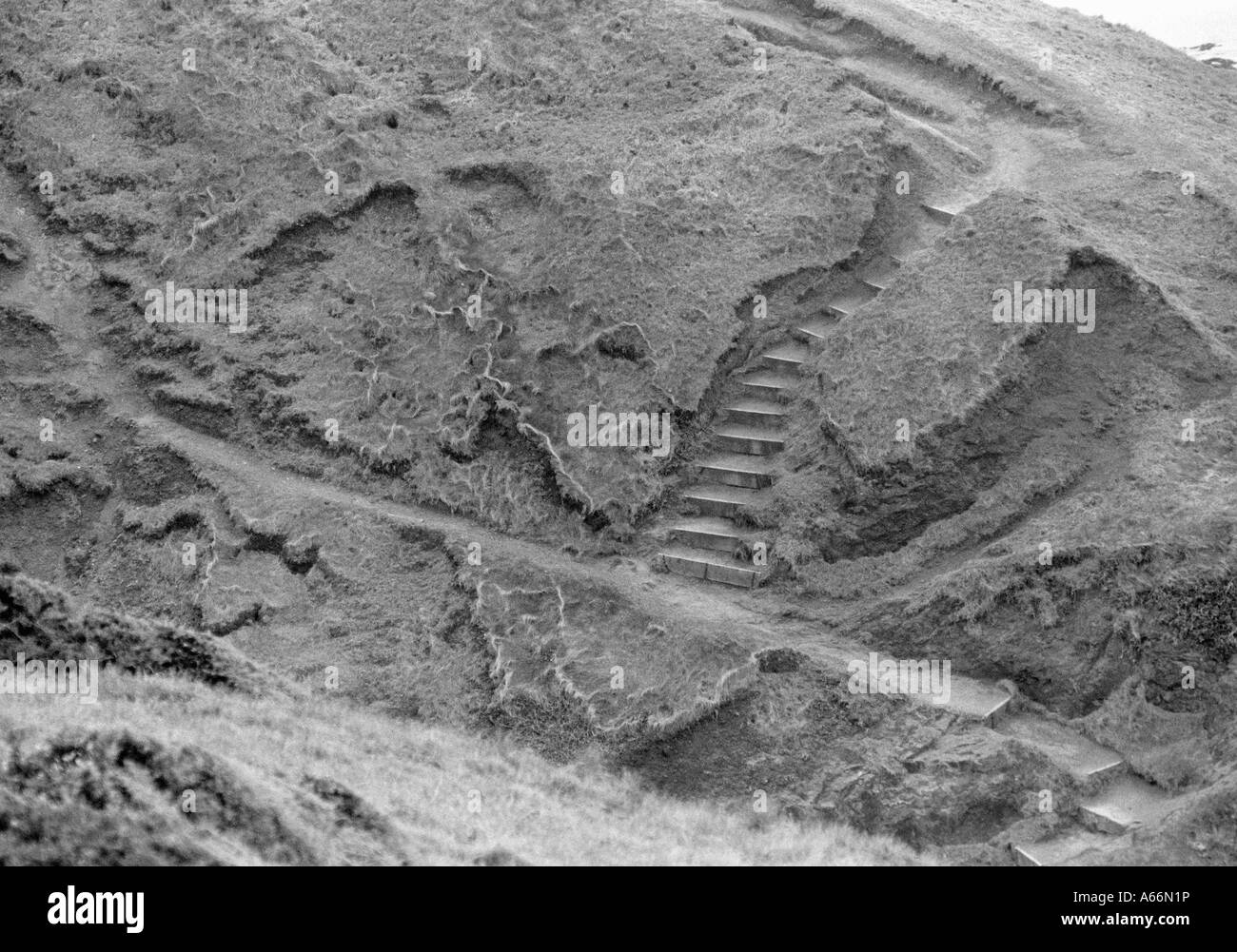 Pathway erosion Black and White Stock Photos & Images - Alamy