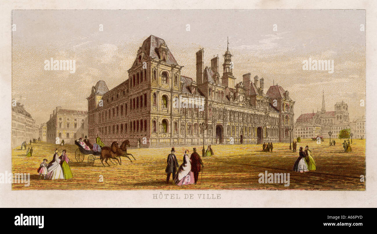 Town hall paris france hi-res stock photography and images - Alamy