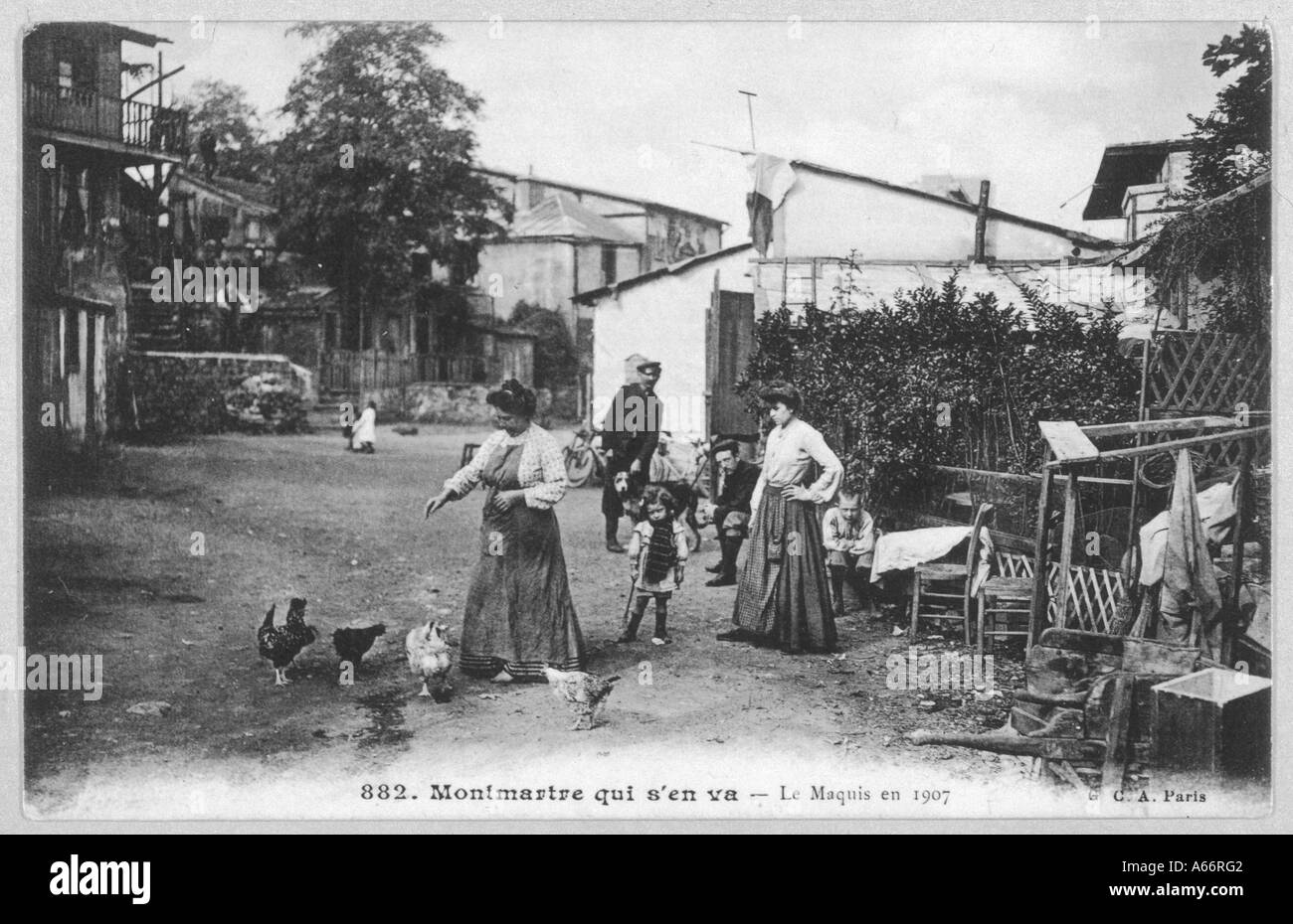 Montmartre Maquis 1907 Stock Photo