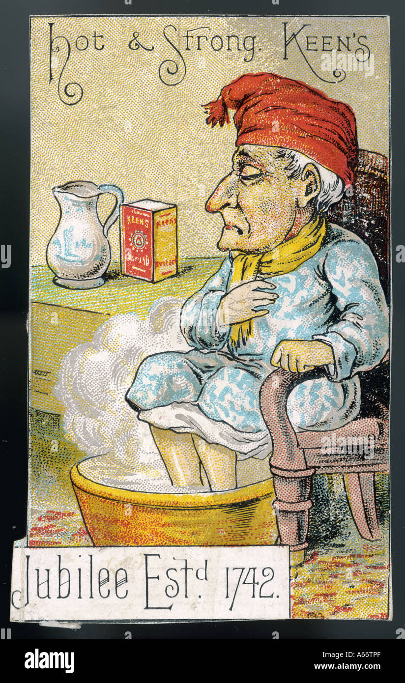 Mustard Foot Bath 1892 Stock Photo Alamy