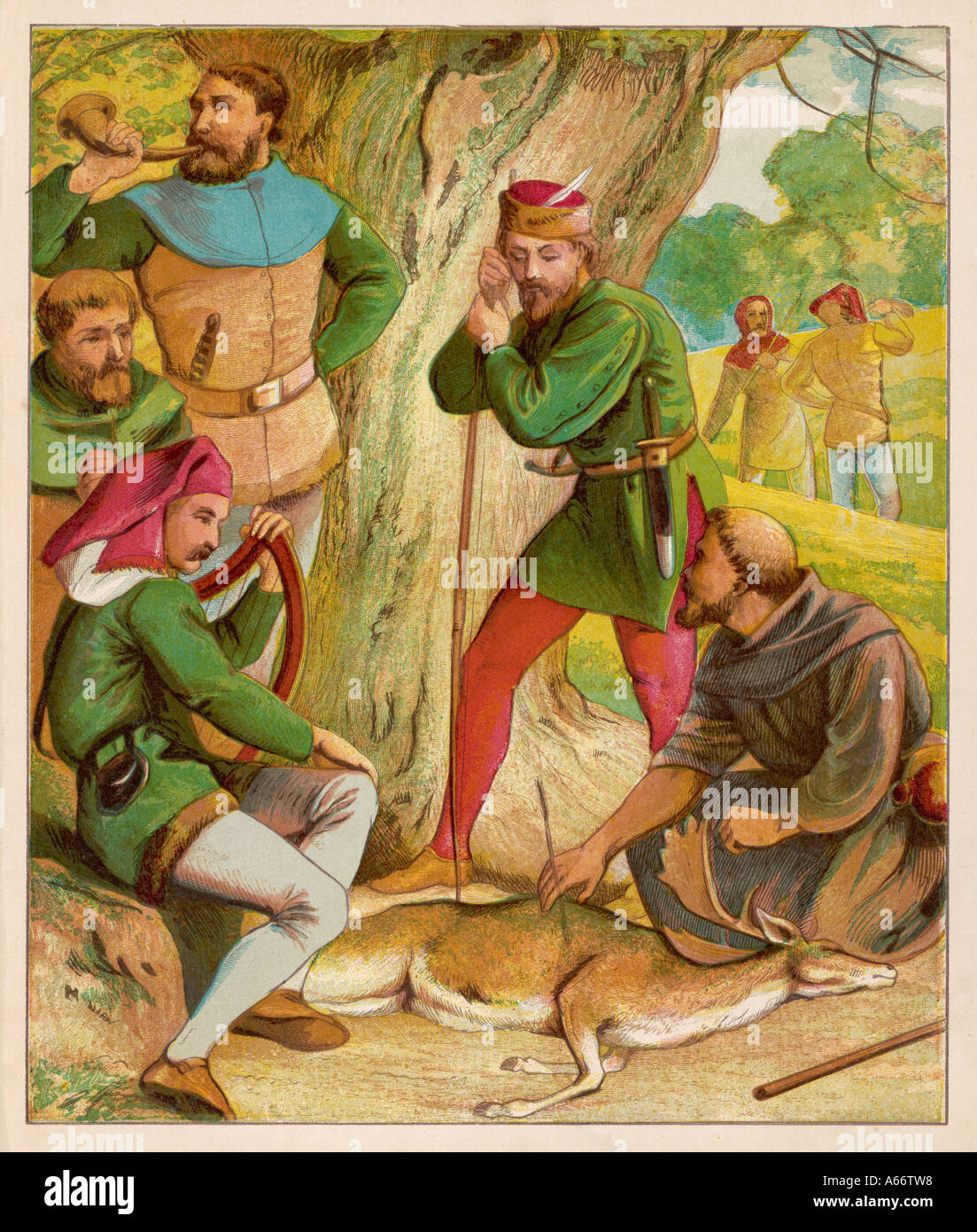 Robin Hood Merry Men Stock Photo