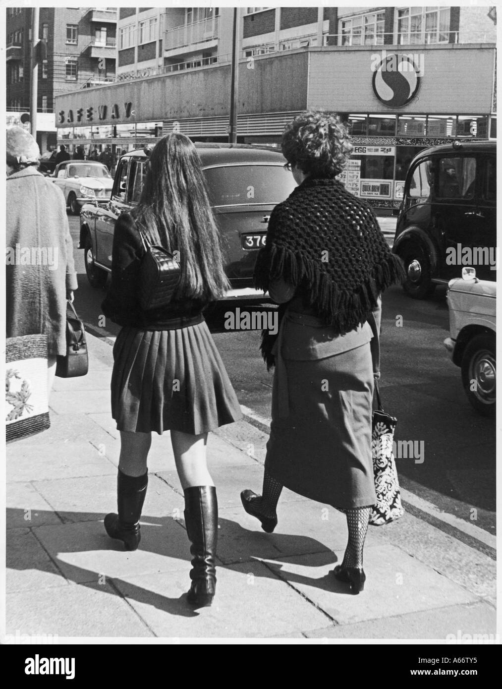 Two Women On Kings Road Stock Photo