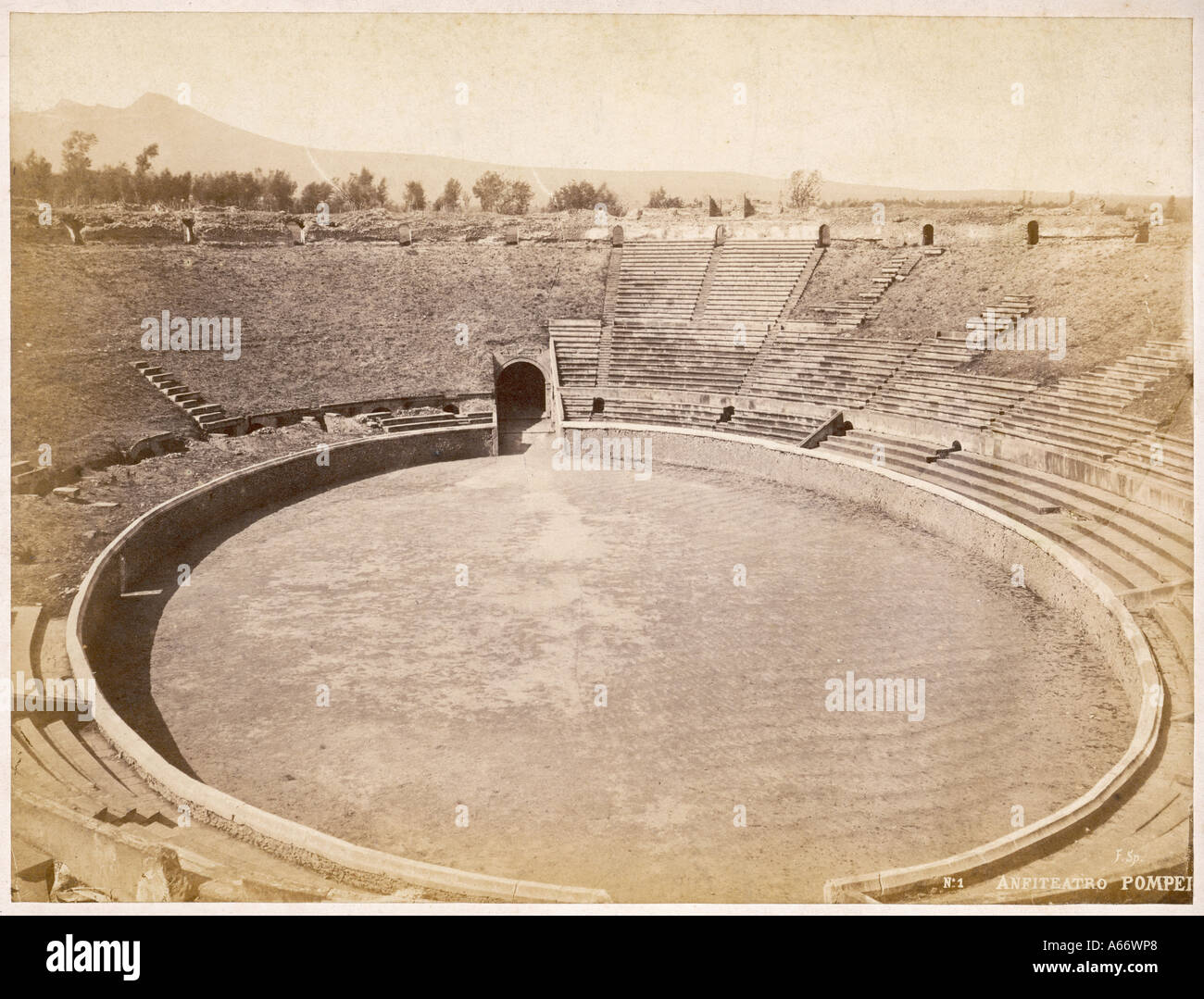 Anfiteatro Pompeii Stock Photo