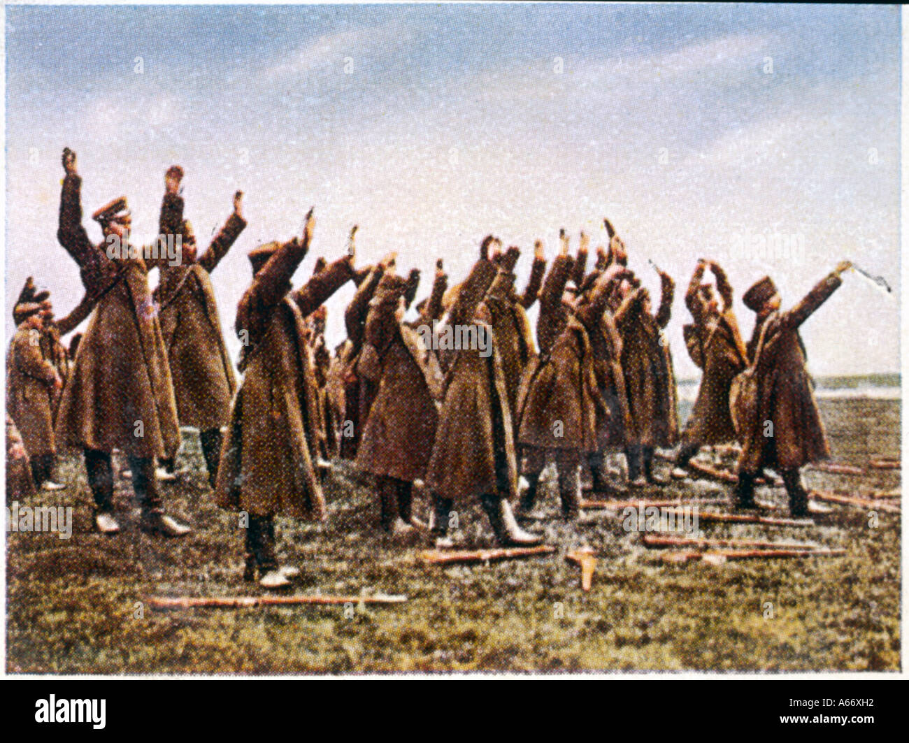 Wwi Russians Surrender Stock Photo Alamy