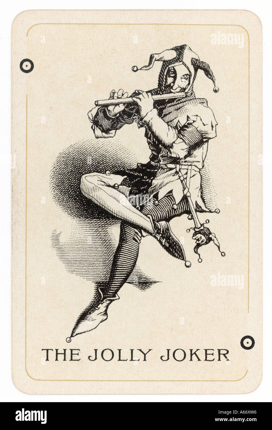 Joker card playing jester hi-res stock photography and images - Alamy