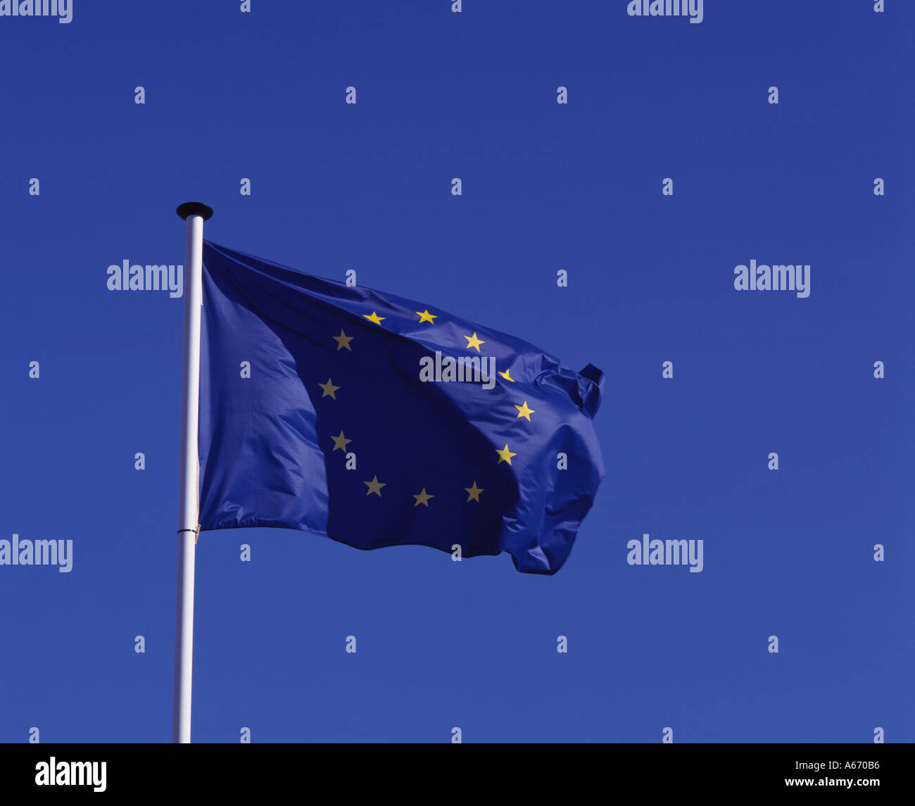 EU Flag, European Union Stock Photo