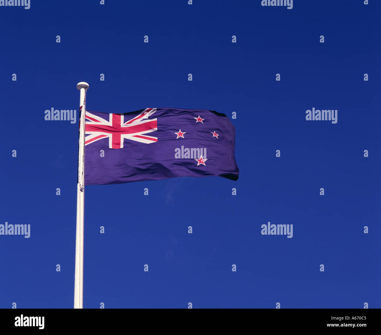New Zealand flag Stock Photo