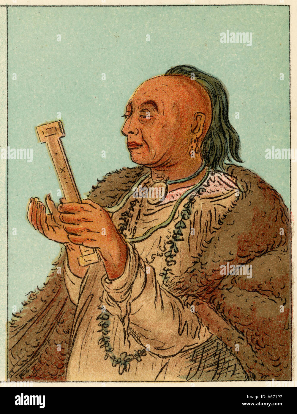 Racial Kickapoo C1830 Stock Photo - Alamy