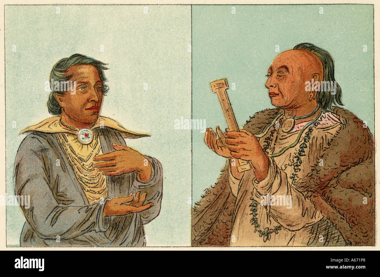 Racial Kickapoo C1830 Stock Photo - Alamy