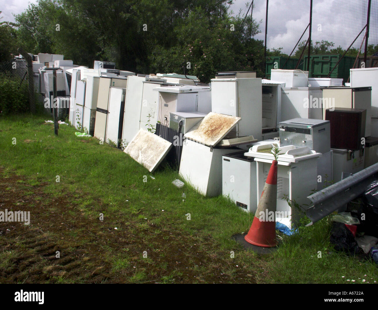 Essex redundant fridges and freezers stored in local council waste