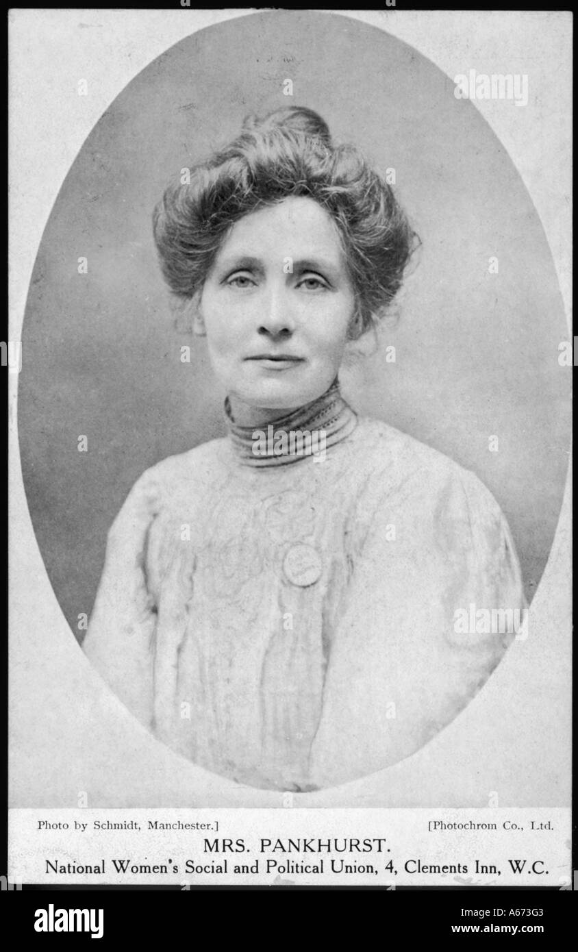 Emmeline Pankhurst Stock Photo