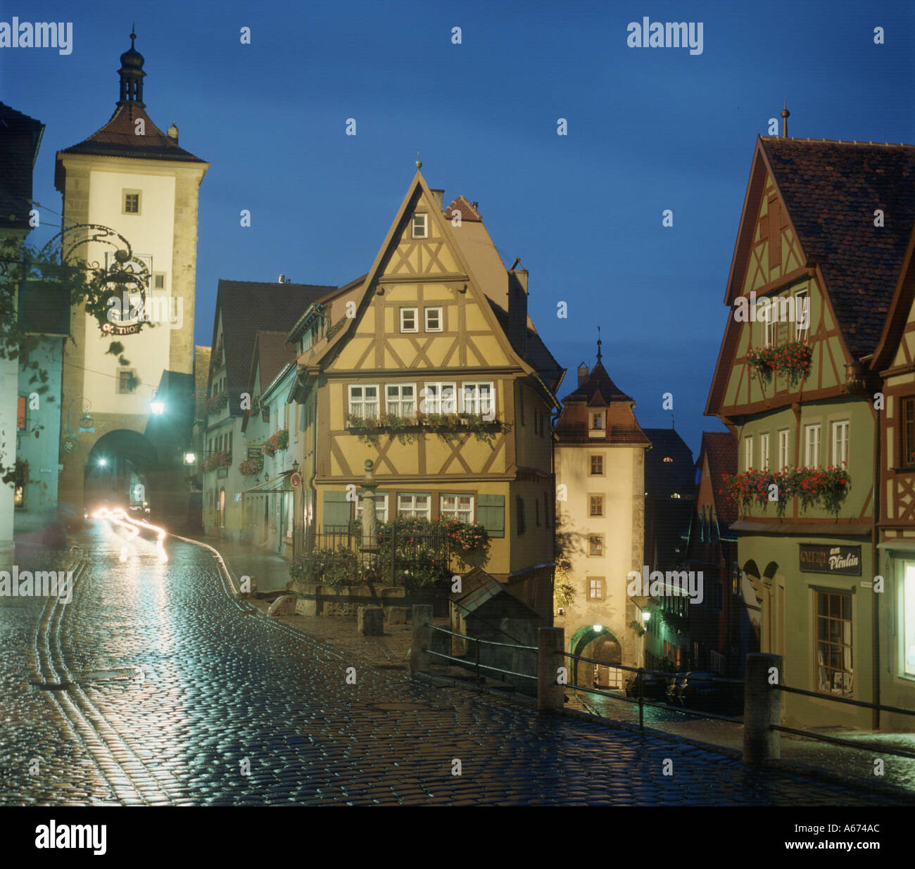 village of Rothenburg Germany Stock Photo