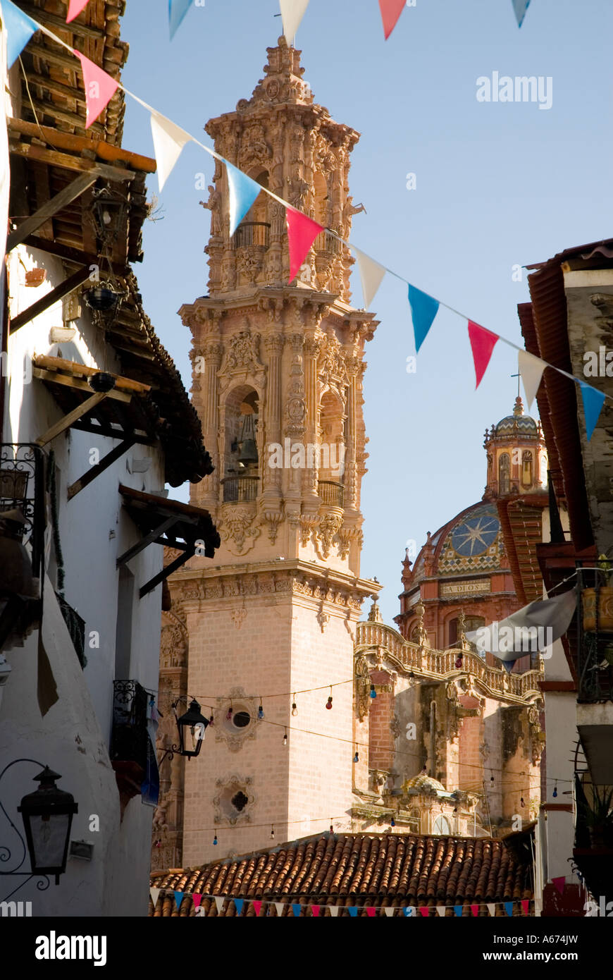 Santa Prisca church - Taxco - Mexico Stock Photo - Alamy