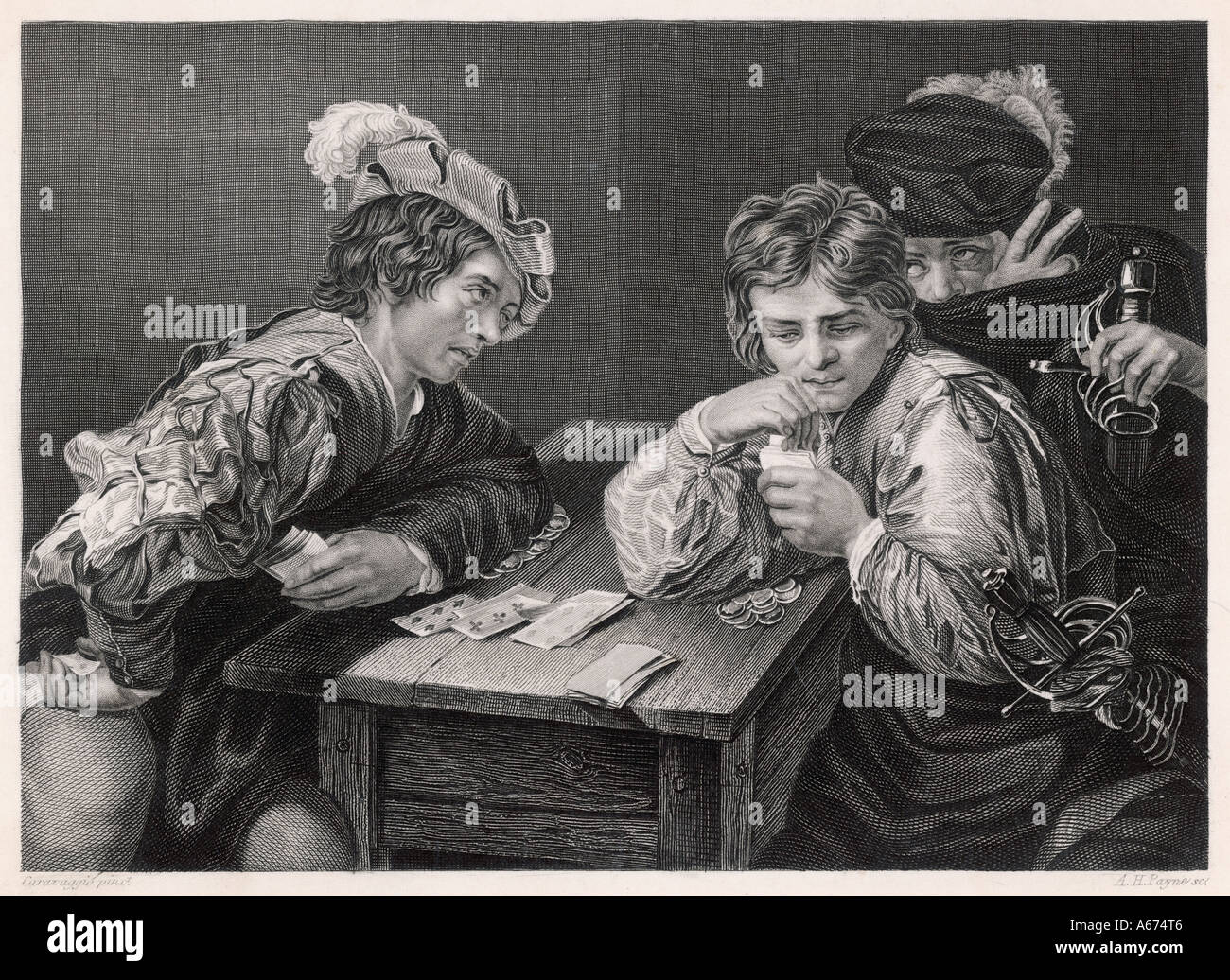 Dutch Card Game 17c Stock Photo Alamy