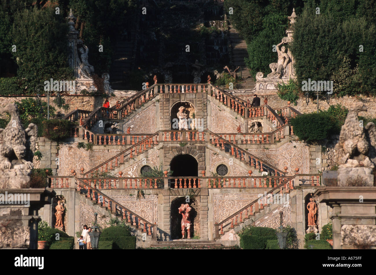 Toskana Collodi garden Villa Garzoni italian garden Stock Photo