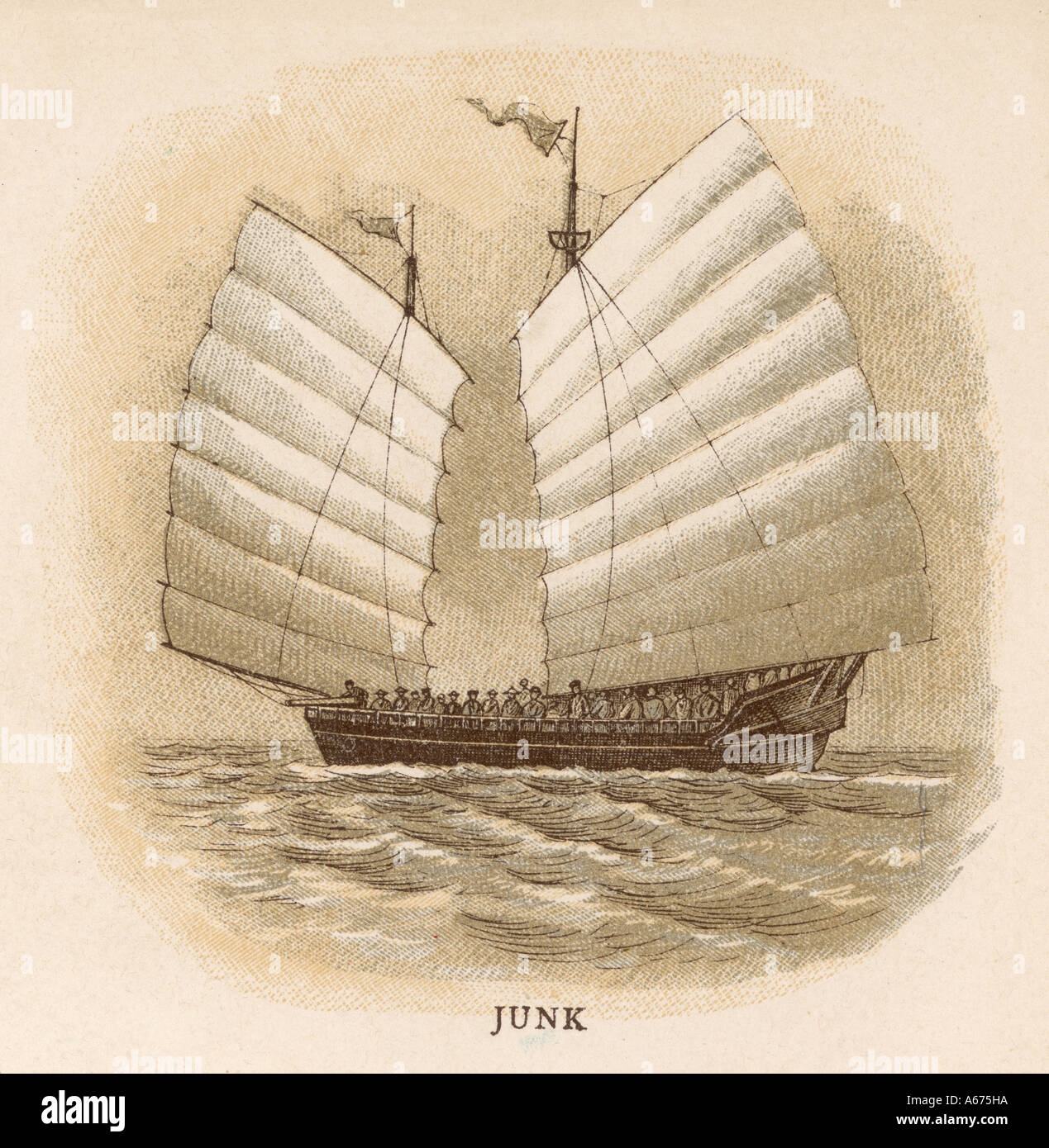 Chinese Junk Stock Photo Alamy