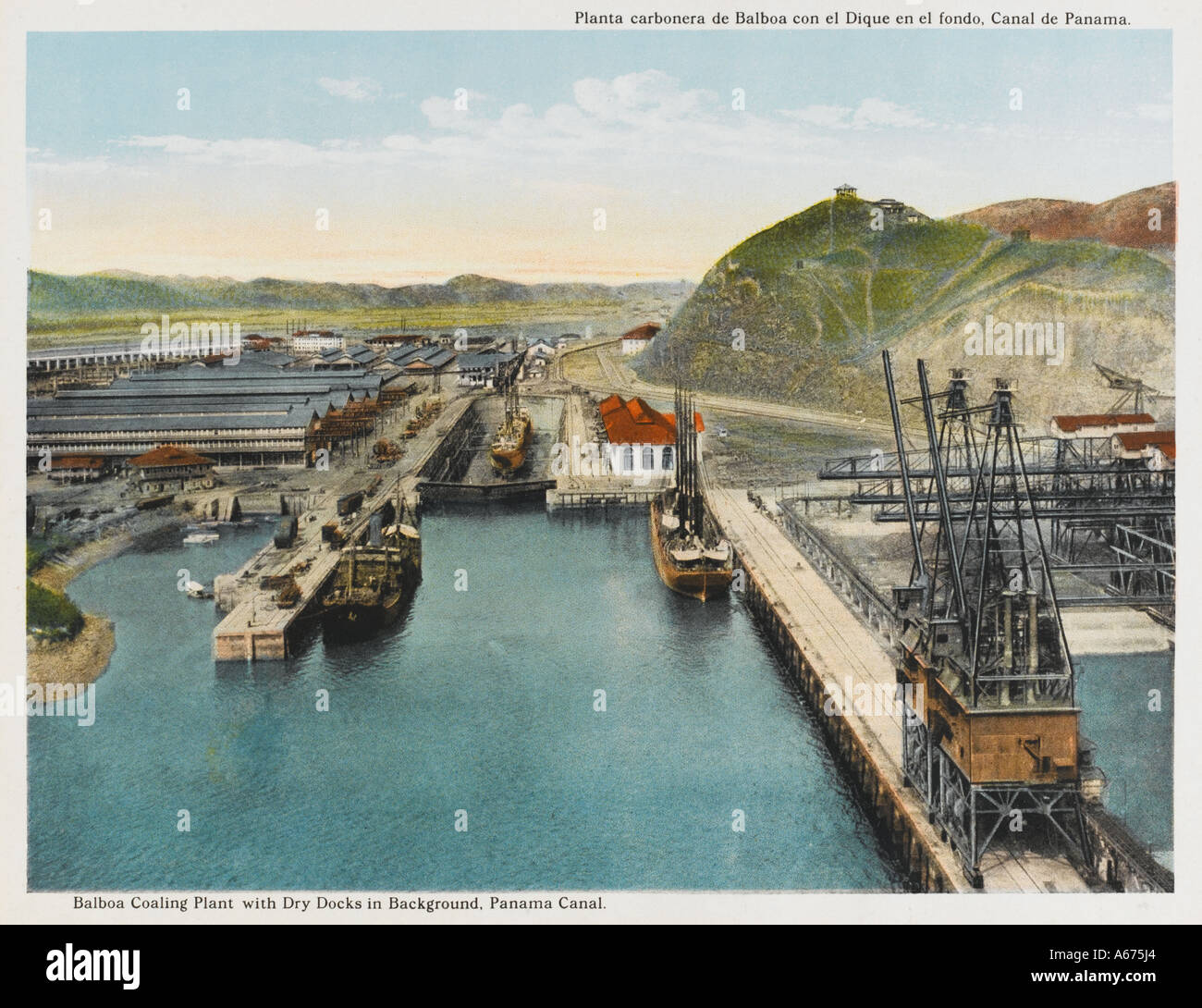 Coaling Plant And Docks Stock Photo Alamy