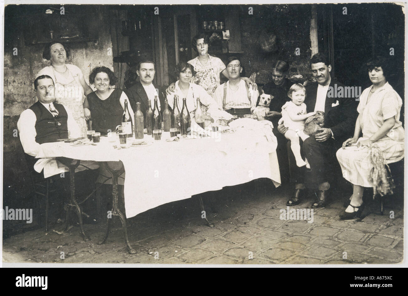 Social French Family Stock Photo Alamy