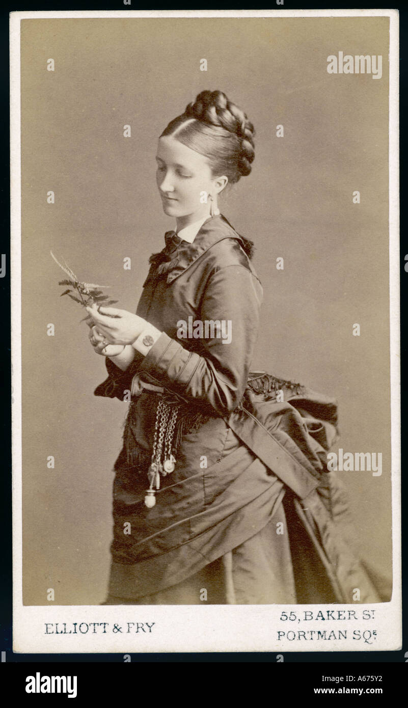 Costume Photo 1870s Stock Photo