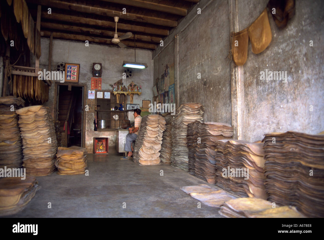 Rubber depot Stock Photo