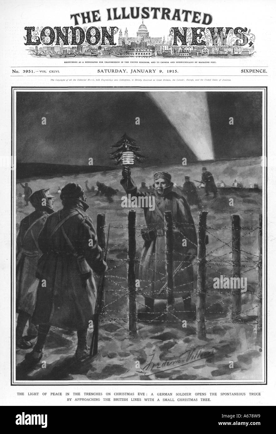 Christmas Truce 1914 Ww1 Stock Photo
