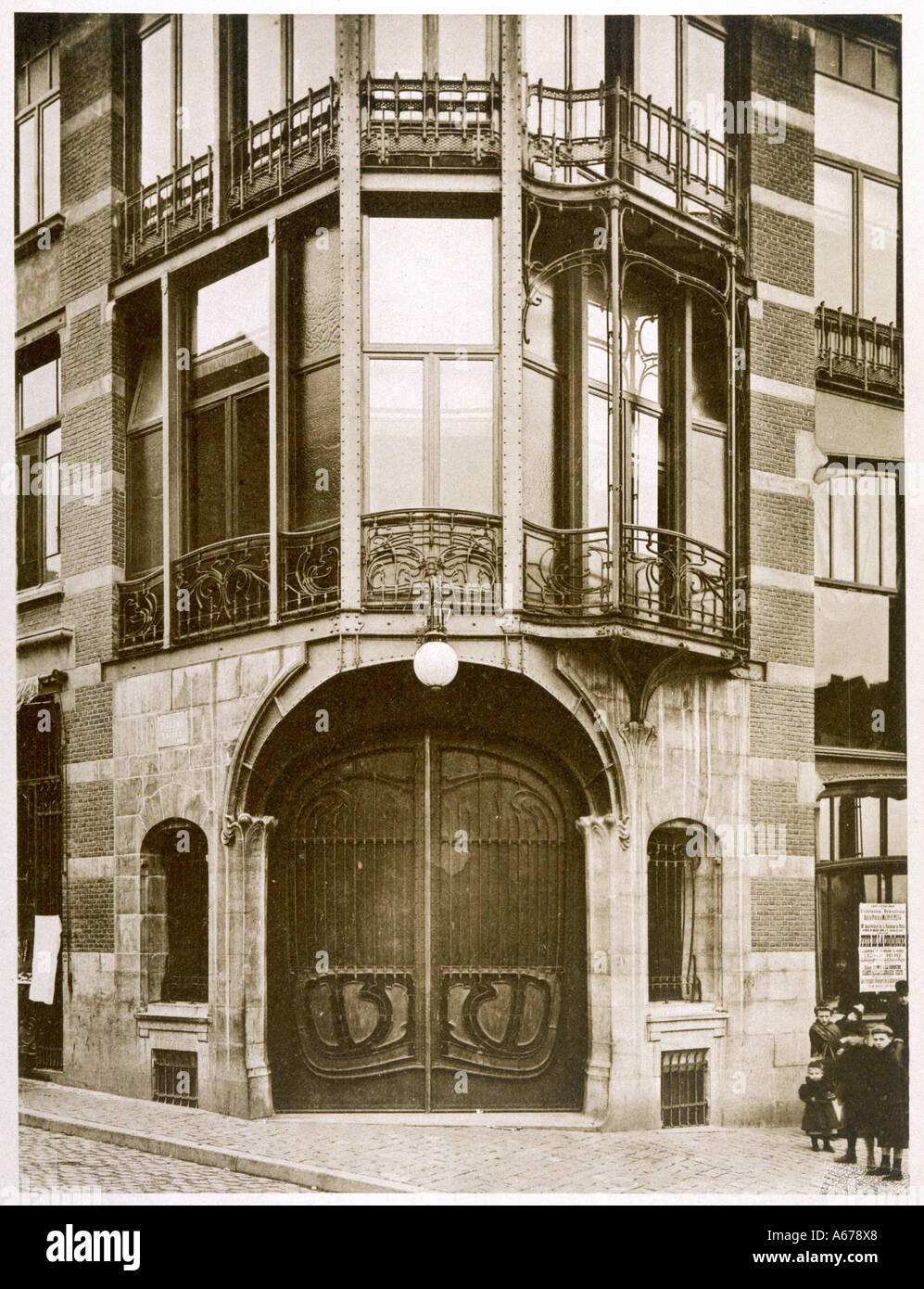 Maison Du Peuple Stock Photo