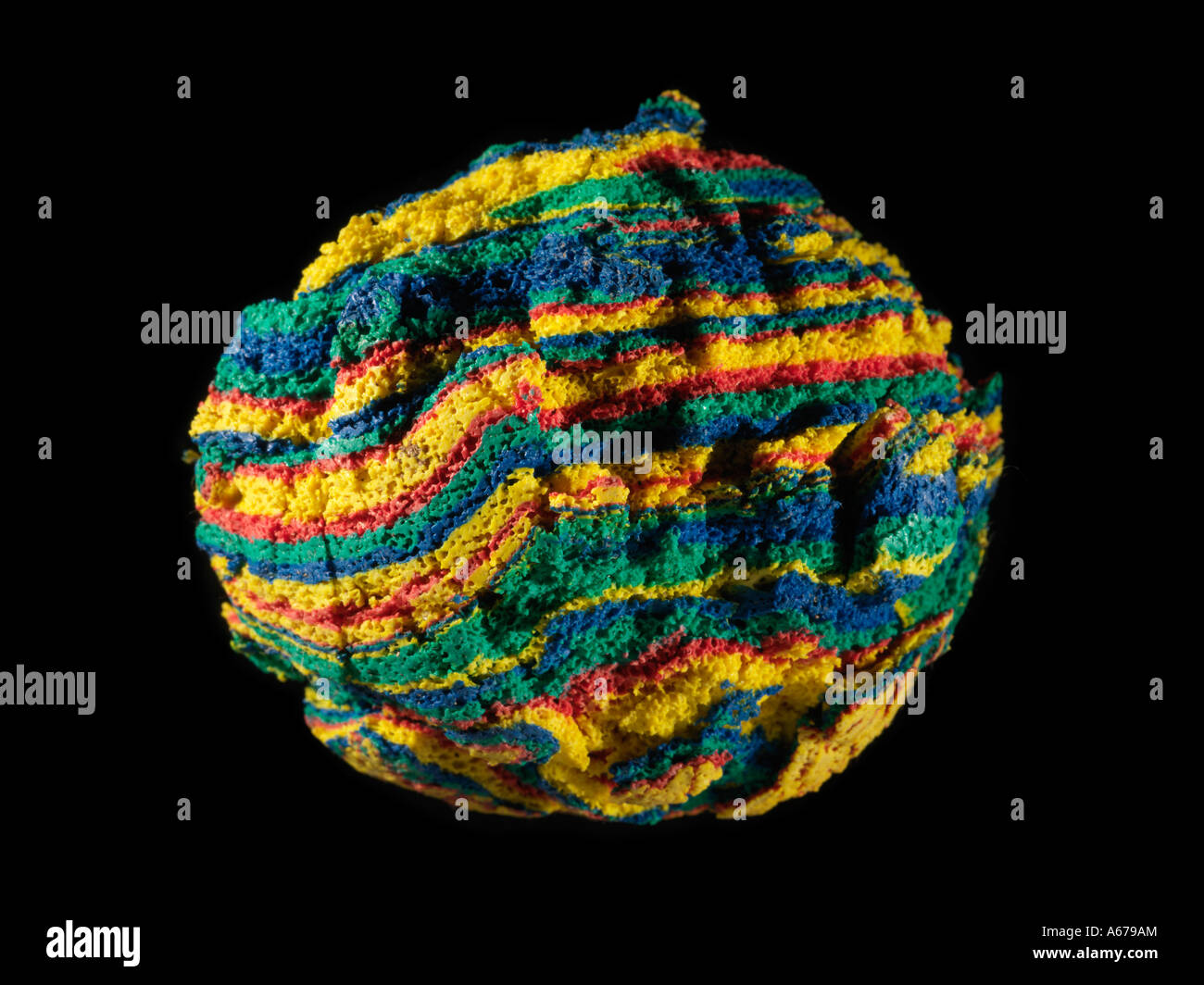 weathered rubber ball Stock Photo