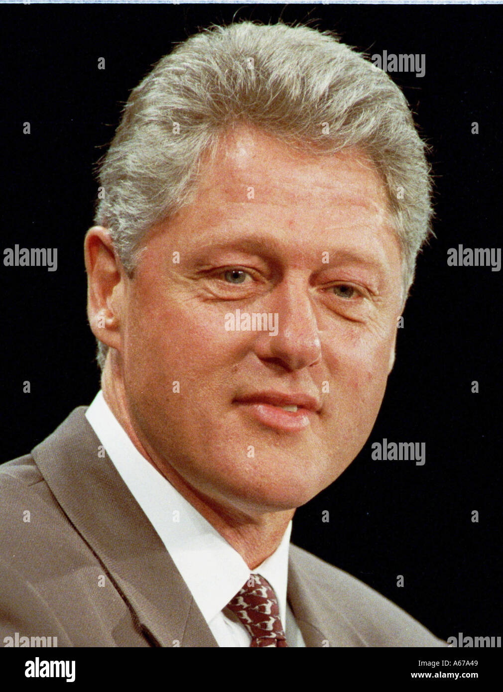 Former American President Bill Clinton Stock Photo