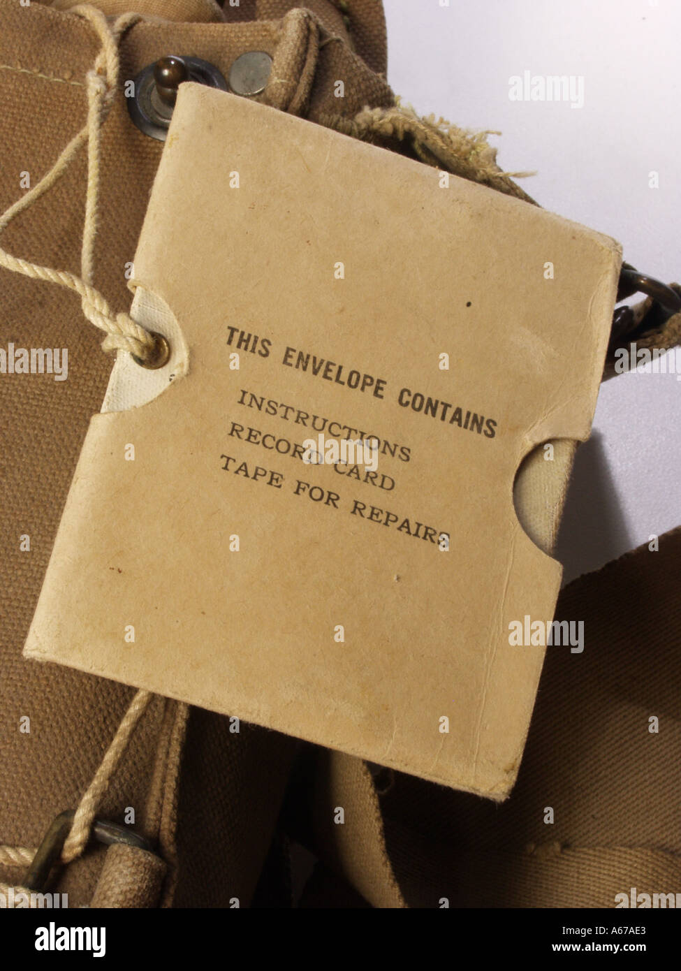 Gas Mask Instructions Stock Photo Alamy