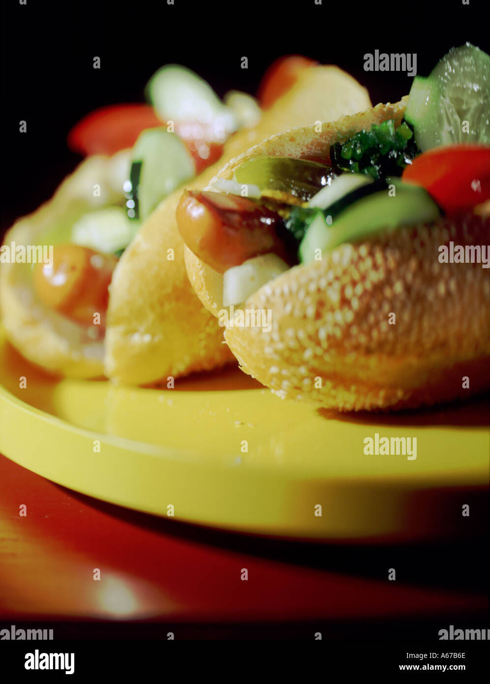 Chicago Hot Dogs Stock Photo