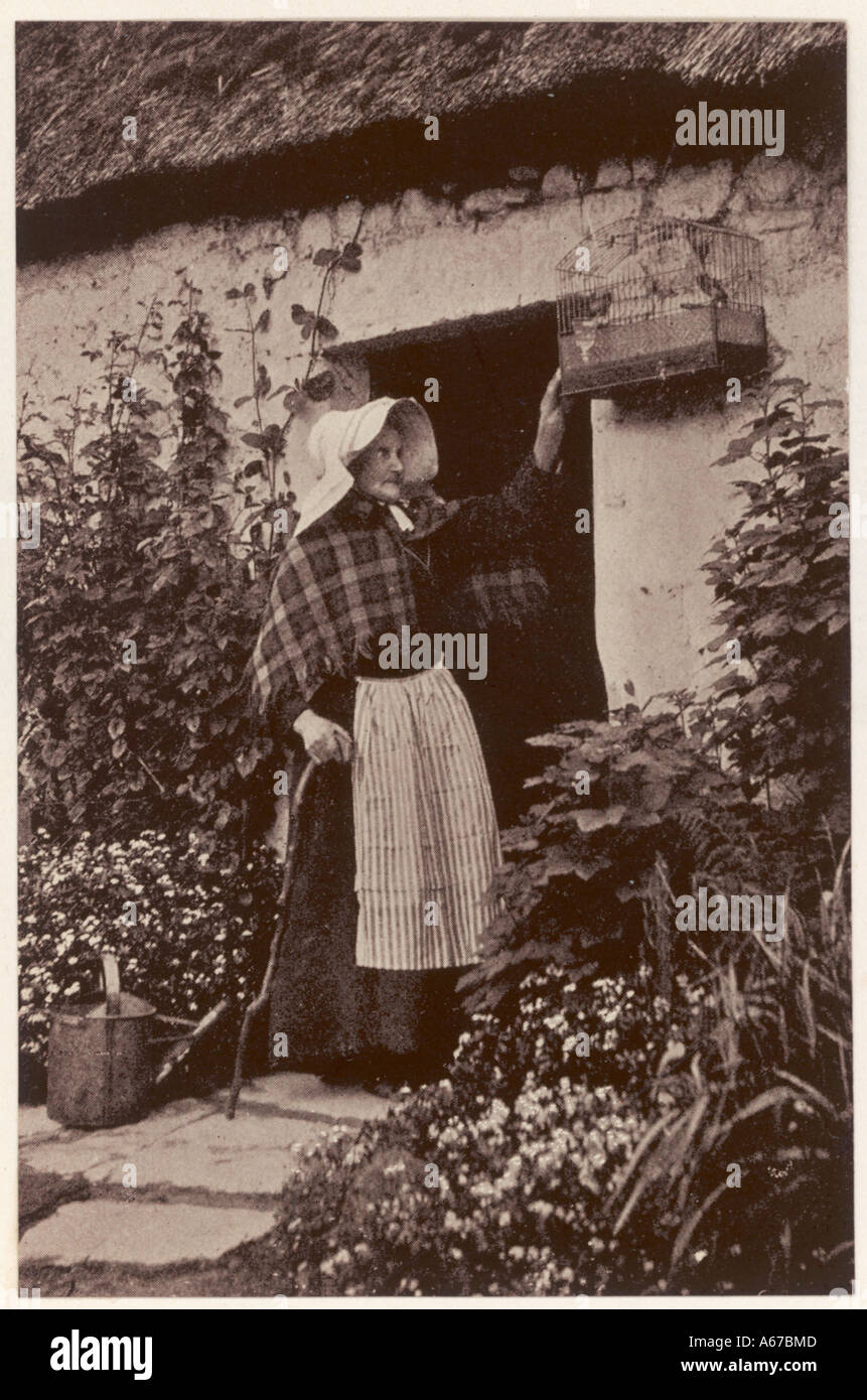 Racial Scottish Woman Stock Photo