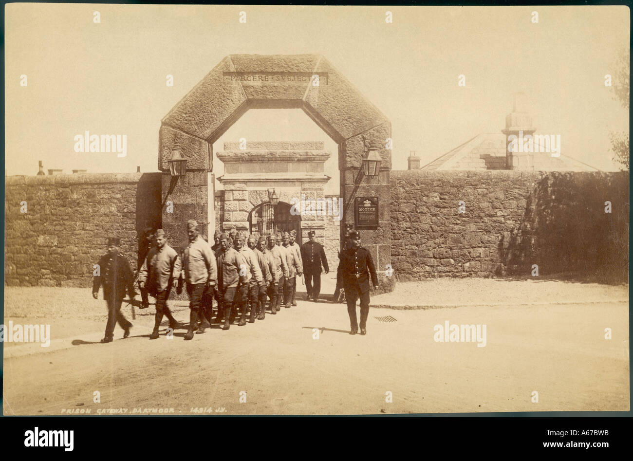 Dartmoor Prison 1907 Stock Photo Alamy