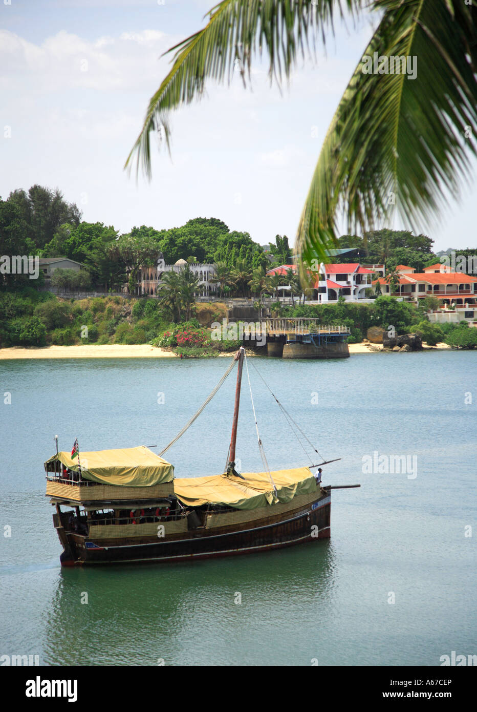 Traditional dhow on Mombasa river Kenya Africa Stock Photo - Alamy