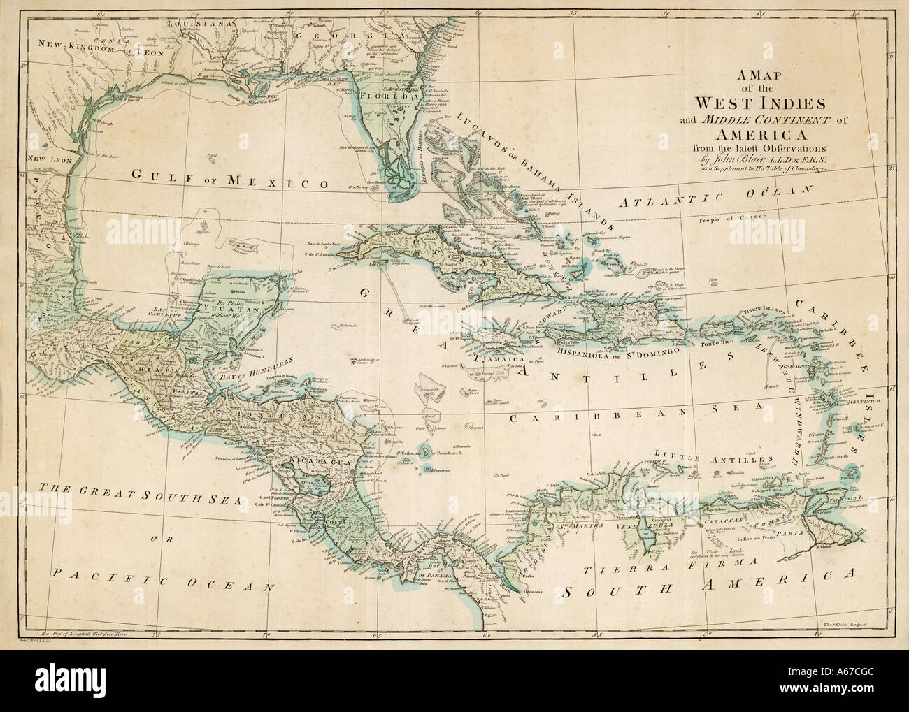 Map Of The West Indies West Indies Map High Resolution Stock Photography And Images - Alamy
