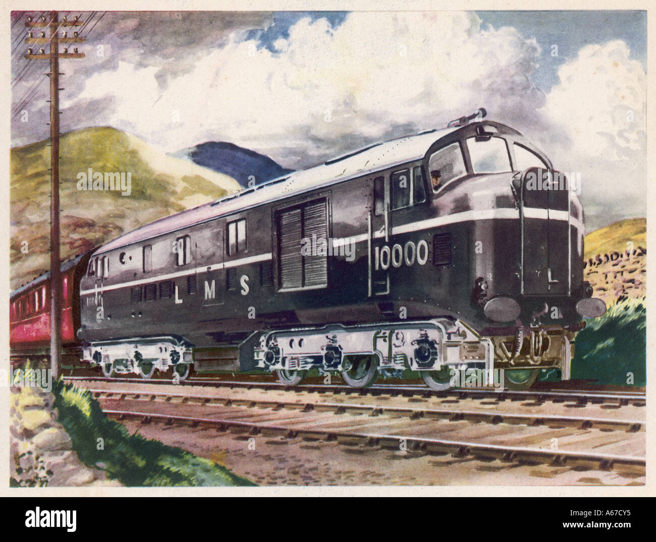 Lms Diesel Loco 10000 Stock Photo - Alamy
